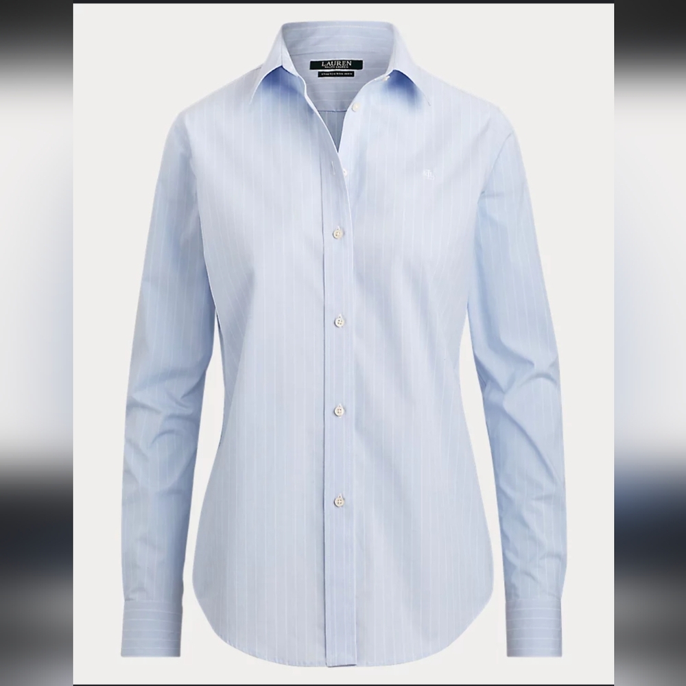 NWT Lauren Ralph Lauren Stripped Button Down